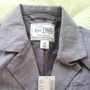 BNWT Toddler Boy Gray Blazer 4T